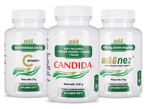 mAG Witamina C + mAG Candida + mAG Magnez Plus